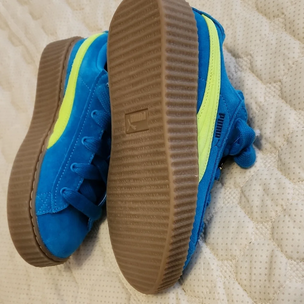 Puma X Fenty Creeper Phatty Junior's Speed Blue/Lime Pow/Gum Sneakers